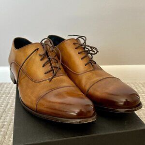 Paul Evans Cagney II Stitched Cap-Toe Oxford Tobacco Size 9.5 LISTING II